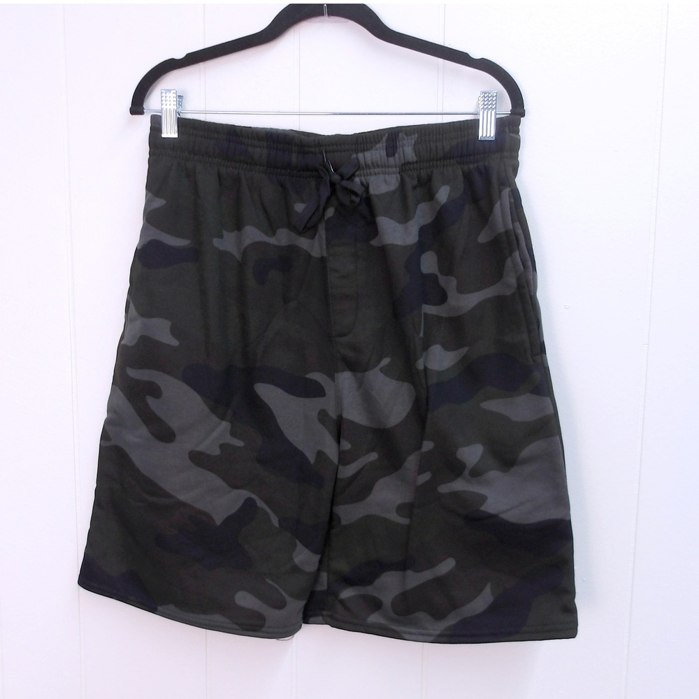 Real Essentials Men's Camo Athletic Jogger Sweat Shorts Sz M‎ / #9202